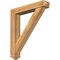 Ekena Millwork Traditional Arts and Crafts Rough Sawn Bracket w/ Offset Brace, Western Red Cedar, 6"W x 32"D x 36"H BKT0604X32X36TRA03RWR - alternate 1